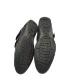 Adidasi barbati Am 43, piele, imitatie de piele, negru - imagine 5