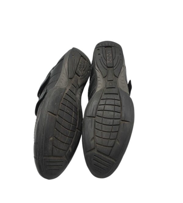 Adidasi barbati Am 43, piele, imitatie de piele, negru - imagine 5