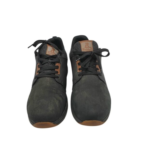 Adidasi barbati Rieker 46, piele, imitatie de piele, negru - imagine 3