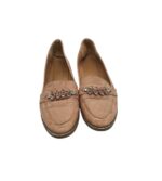 Mocasini dama Kelsi 40, imitatie de piele, bej - imagine 3