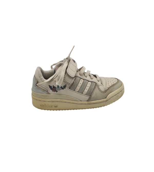 Adidasi dama 36, piele, imitatie de piele, crem - imagine 1