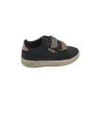 Adidasi copii Puma 28, imitatie de piele, negru