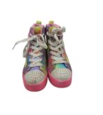 Tenisi copii Skechers 34, material textil, imitatie de piele, multicolor - imagine 3
