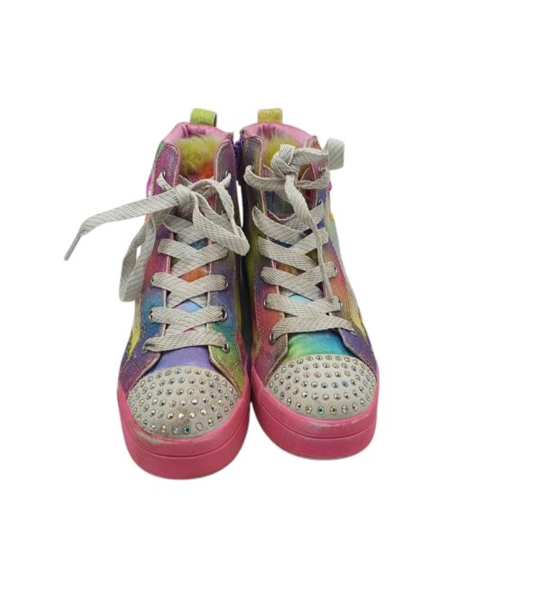 Tenisi copii Skechers 34, material textil, imitatie de piele, multicolor - imagine 3