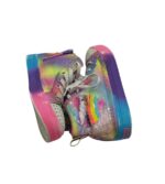 Tenisi copii Skechers 34, material textil, imitatie de piele, multicolor - imagine 4