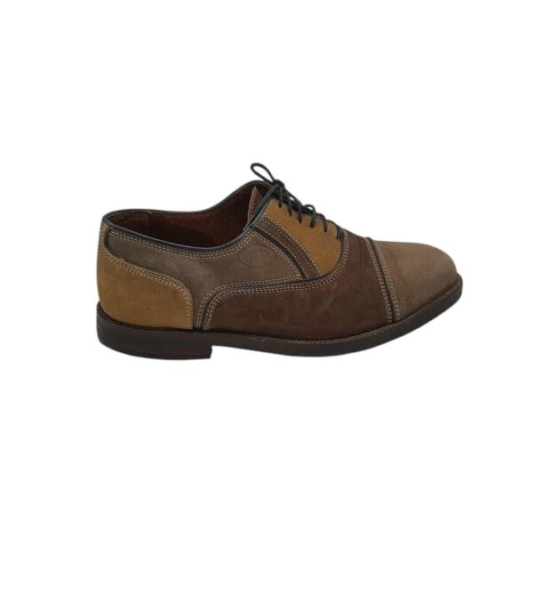 Pantofi barbati Am 44, piele, imitatie de piele, maro - imagine 1