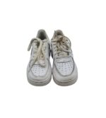 Adidasi copii NIke 27,5 piele, imitatie de piele, alb - imagine 3