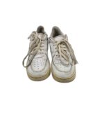 Adidasi copii Nike 27,5 piele, imitatie de piele, alb gri - imagine 3