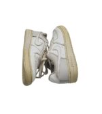 Adidasi copii Nike 27,5 piele, imitatie de piele, alb gri - imagine 4