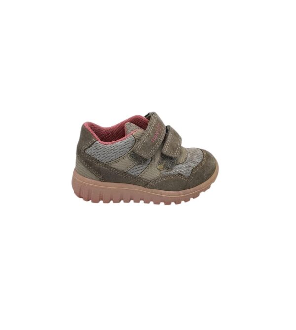 Adidasi copii Superfit 25, material textil, piele intoarsa, gri - imagine 1