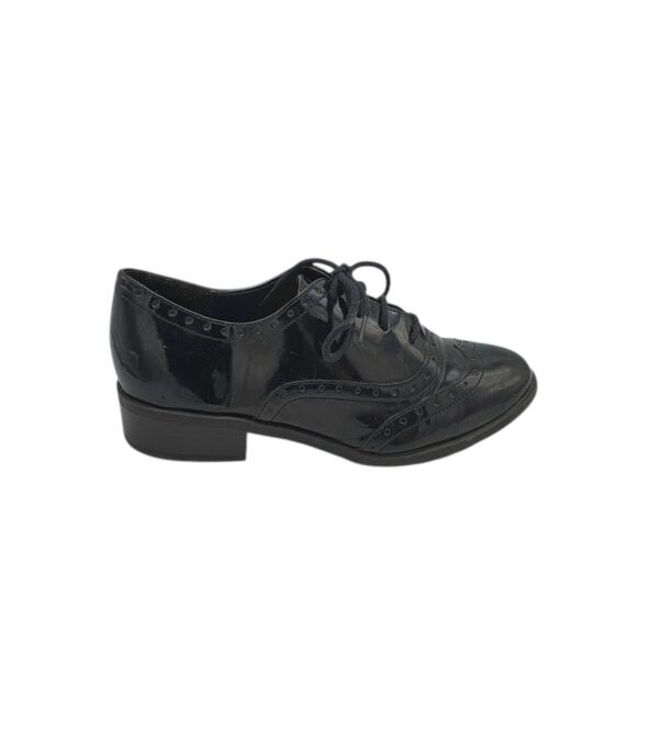 Pantofi dama 38, imitatie de piele, negru - imagine 1