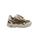Adidasi dama Gant 39, piele, piele intoarsa, alb maro