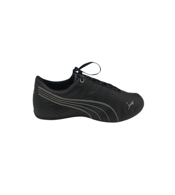 Adidasi dama Puma 38, imitatie de piele, negru - imagine 1