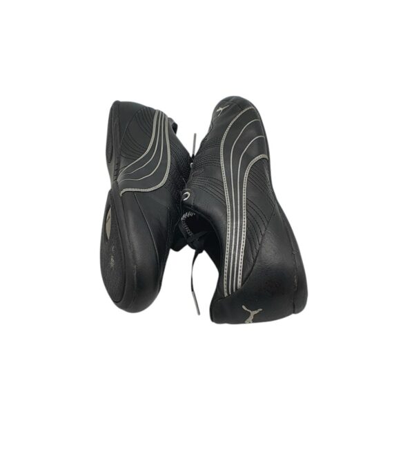 Adidasi dama Puma 38, imitatie de piele, negru - imagine 4