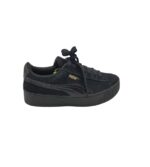 Adidasi dama Puma 37, piele intoarsa, imitatie de piele, negru