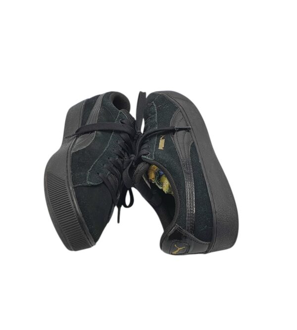 Adidasi dama Puma 37, piele intoarsa, imitatie de piele, negru - imagine 4