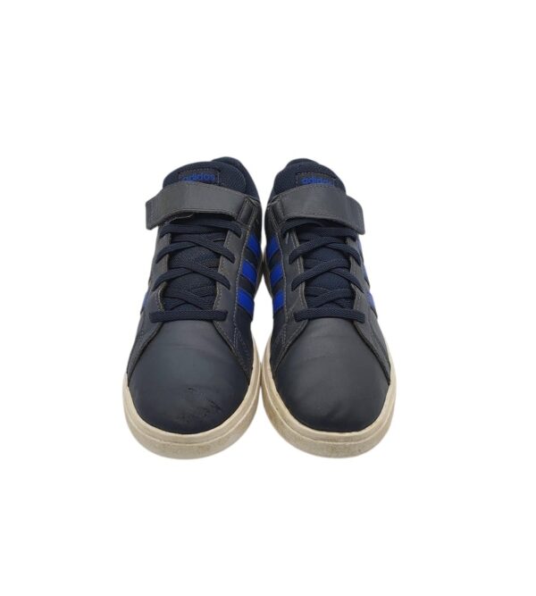 Adidasi copii Adidas 38, imitatie de piele, albastru - imagine 3