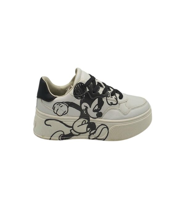 Adidasi dama Bershka 37, imitatie de piele, alb - imagine 1