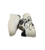 Adidasi dama Bershka 37, imitatie de piele, alb - imagine 4