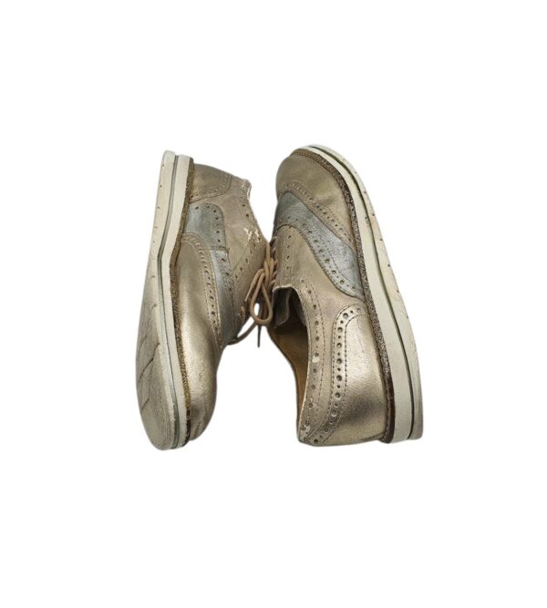 Pantofi dama Varese 38, piele, imitatie de piele, auriu - imagine 4