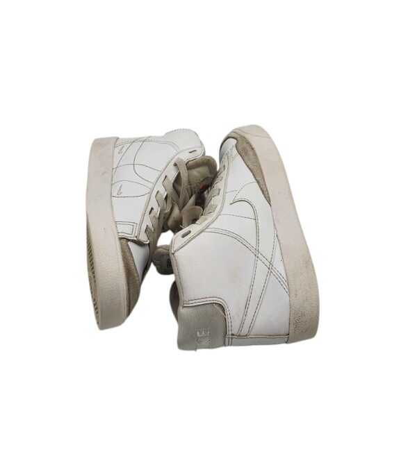 Adidasi copii Nike 31, piele, alb - imagine 4