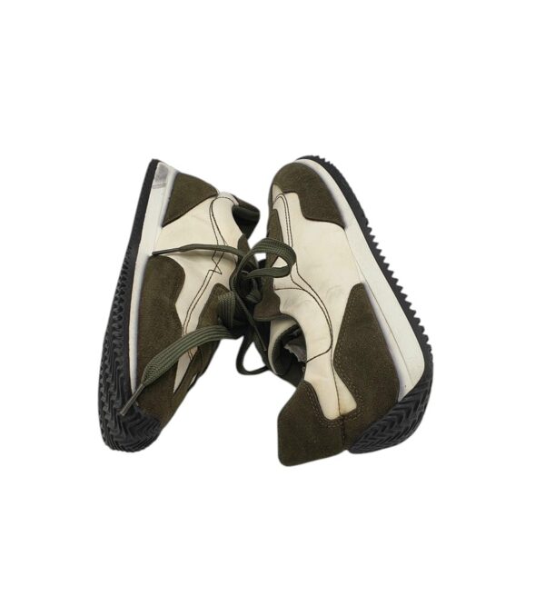 Adidasi barbati 40, material textil, alb verde - imagine 4