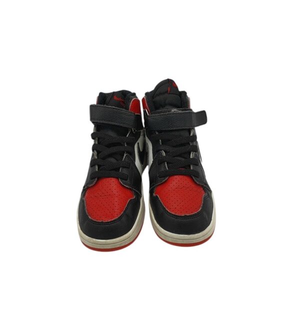 Adidasi copii 34, imitatie de piele, rosu negru - imagine 3
