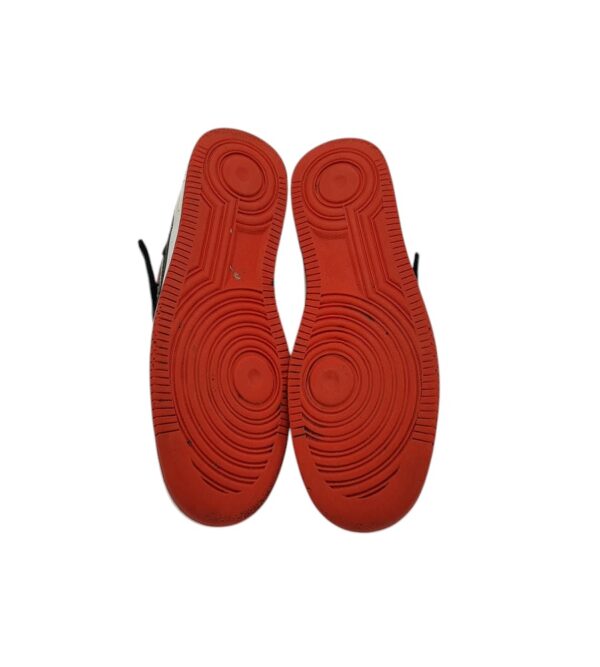 Adidasi copii 34, imitatie de piele, rosu negru - imagine 5