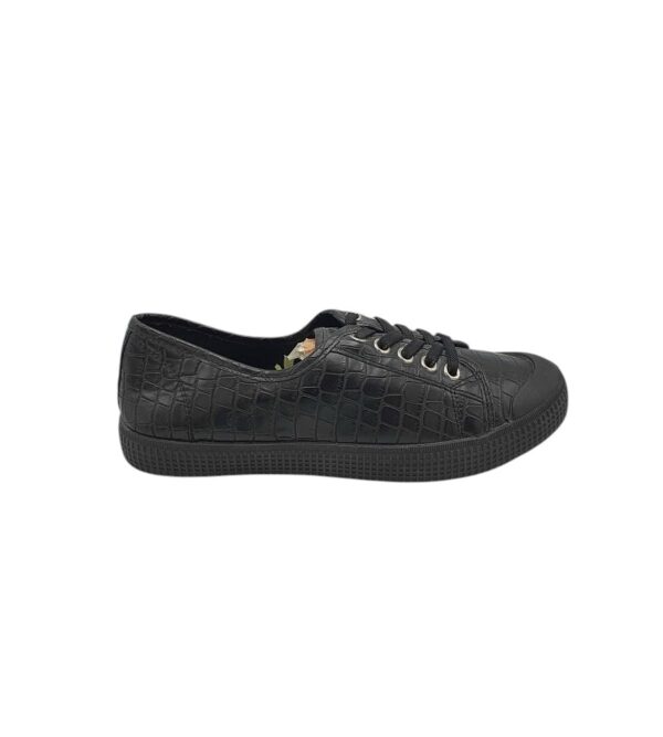 Tenisi dama New Look 39, imitatie de piele, negru - imagine 1