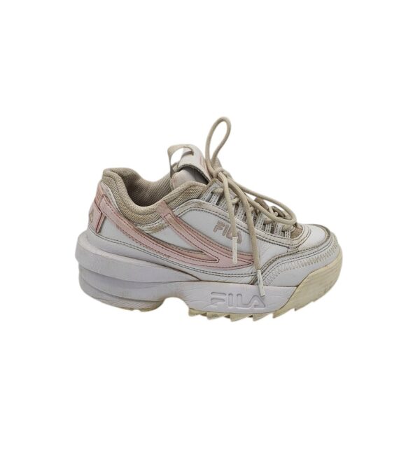 Adidasi dama FIla 37, piele, imitatie de piele, alb - imagine 2