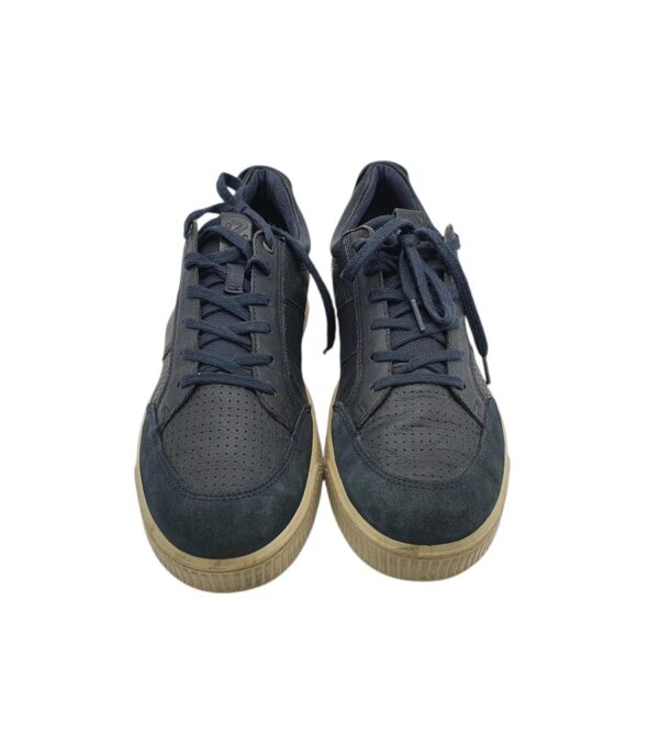 Adidasi barbati Ecco 45, piele, piele intoarsa, bleumarin - imagine 3