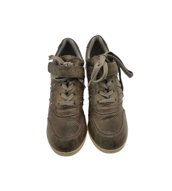 Adidasi dama Graceland 39, imitatie de piele, bej - imagine 3