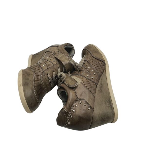 Adidasi dama Graceland 39, imitatie de piele, bej - imagine 4