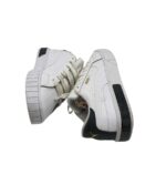 Adidasi dama Puma 37, piele, imitatie de piele, alb negru - imagine 4