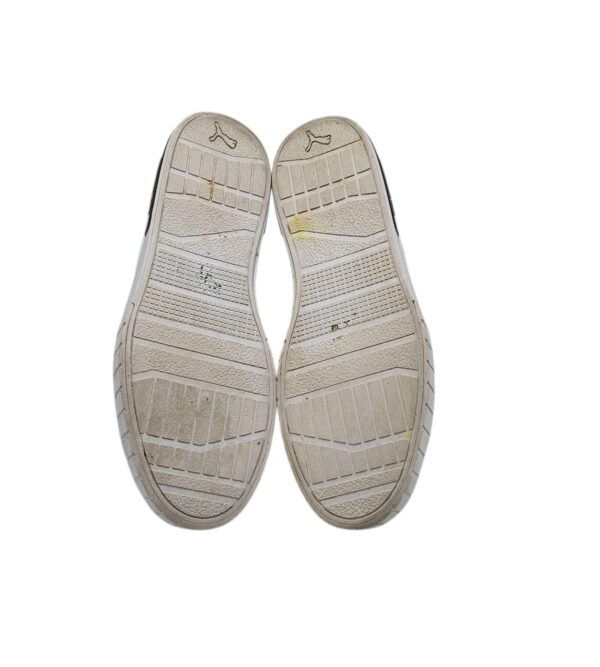 Adidasi dama Puma 37, piele, imitatie de piele, alb negru - imagine 5