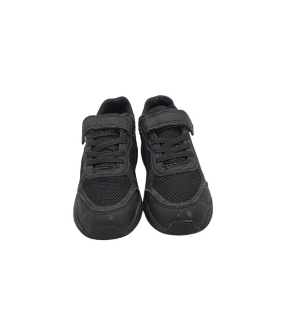 Adidasi copii 30, imitatie de piele, material textil, negru - imagine 3