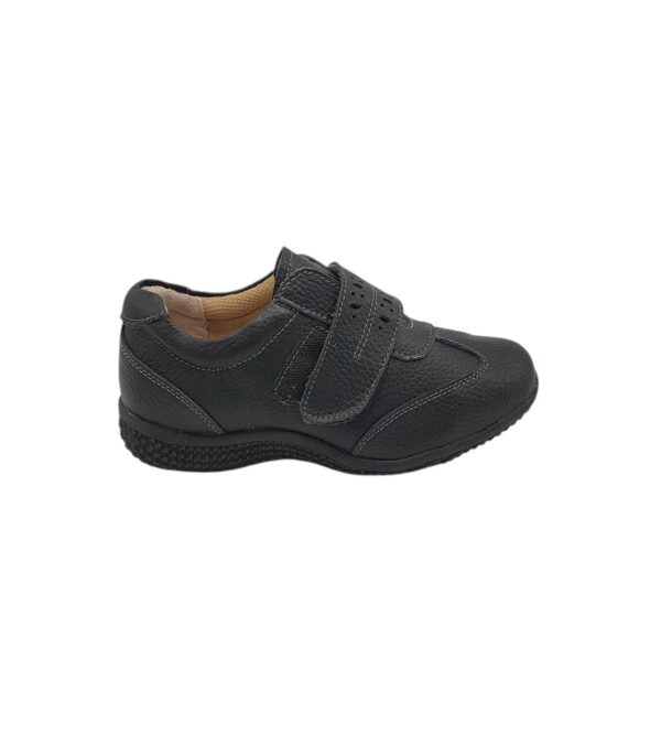 Adidasi dama Bulevard 37, piele, negru - imagine 1