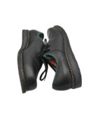 Pantofi barbati Juregenaht 44, piele, negru - imagine 4