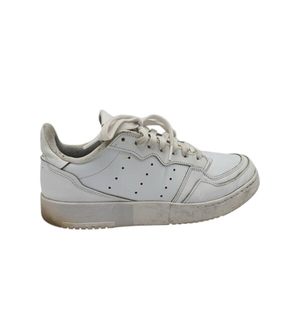 Adidasi barbati Adidas 43, piele, imitatie de piele, alb - imagine 1