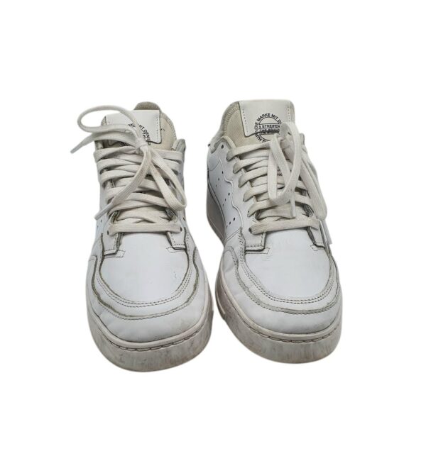 Adidasi barbati Adidas 43, piele, imitatie de piele, alb - imagine 3
