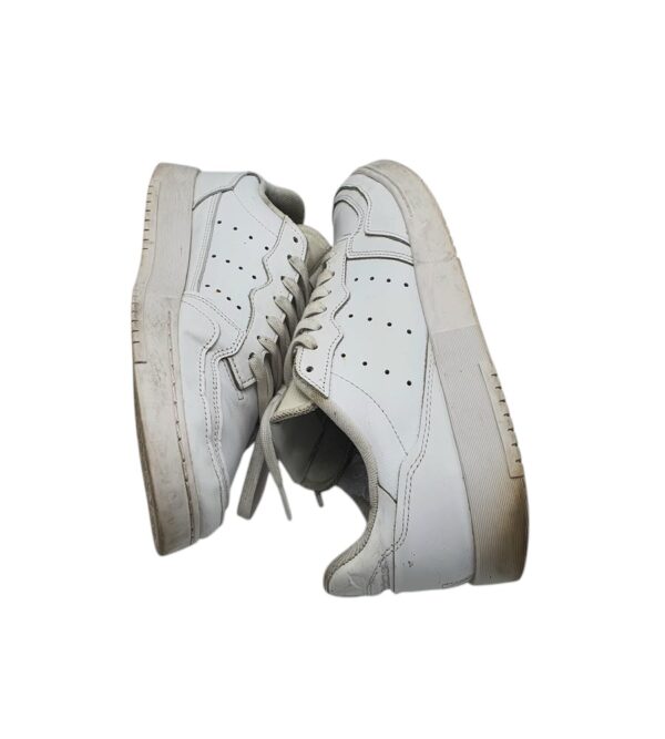 Adidasi barbati Adidas 43, piele, imitatie de piele, alb - imagine 4