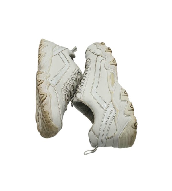 Adidasi dama Graceland 37, imitatie de piele, alb - imagine 4