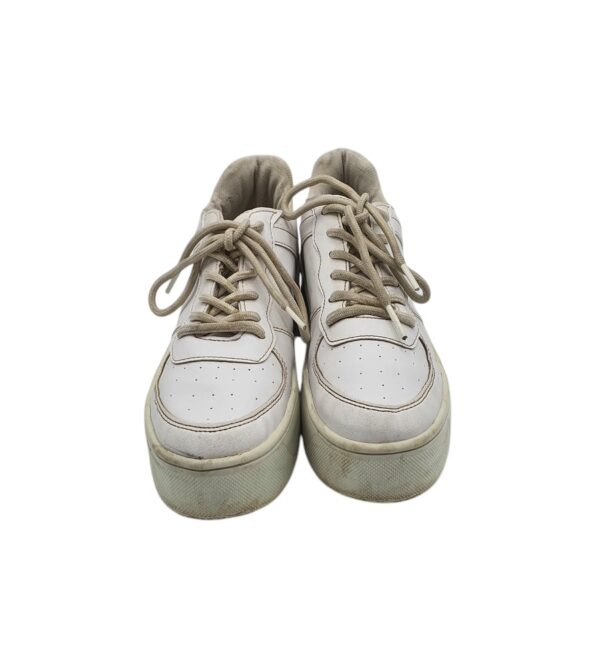 Adidasi dama 39, imitatie de piele, alb - imagine 3