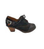 Pantofi dama Art 37, piele intoarsa, piele, negru
