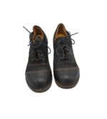 Pantofi dama Art 37, piele intoarsa, piele, negru - imagine 3