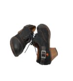 Pantofi dama Art 37, piele intoarsa, piele, negru - imagine 4