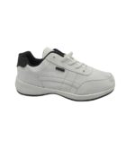 Adidasi barbati Fashion 44, imitatie de piele, alb