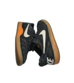 Adidasi barbati Nike 42, piele intoarsa, negru - imagine 4