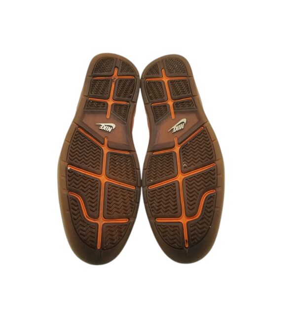 Adidasi barbati Nike 42, piele intoarsa, negru - imagine 5