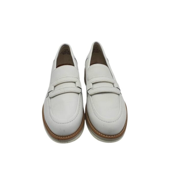 Mocasini dama 39, piele, alb - imagine 3